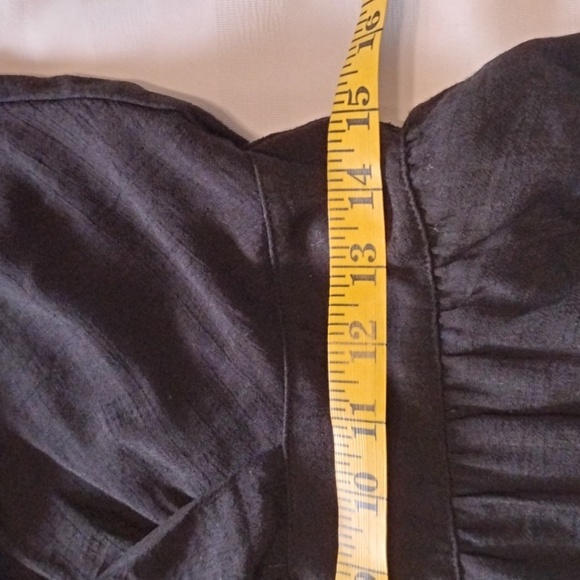 Inc. Womans Deep Black Shoulder Straps, V-Neck Mini Dress, Size L, NWT - Picture 9 of 14